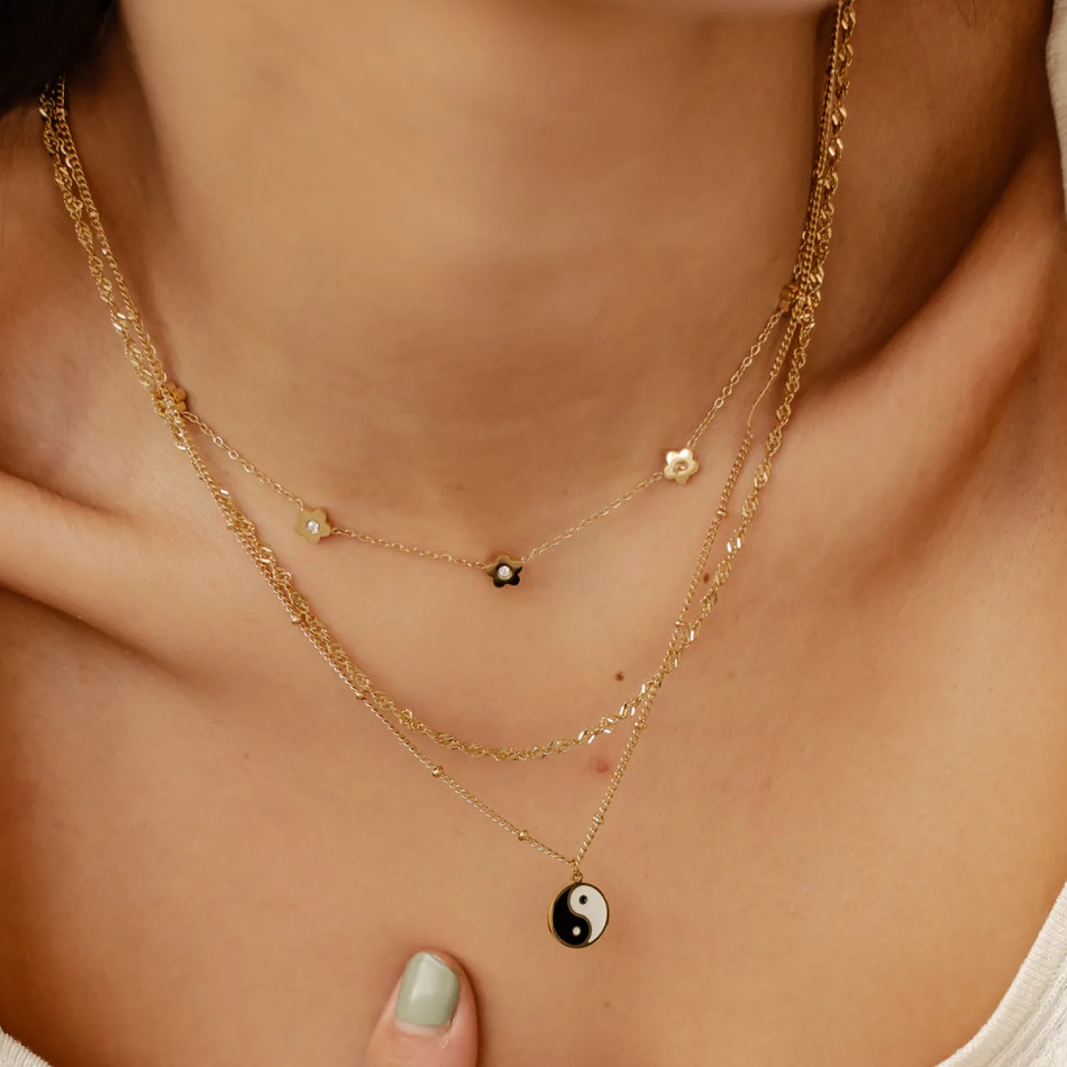 Necklace Sets | Hey Happiness Achtsamkeit Layering Halskette Set