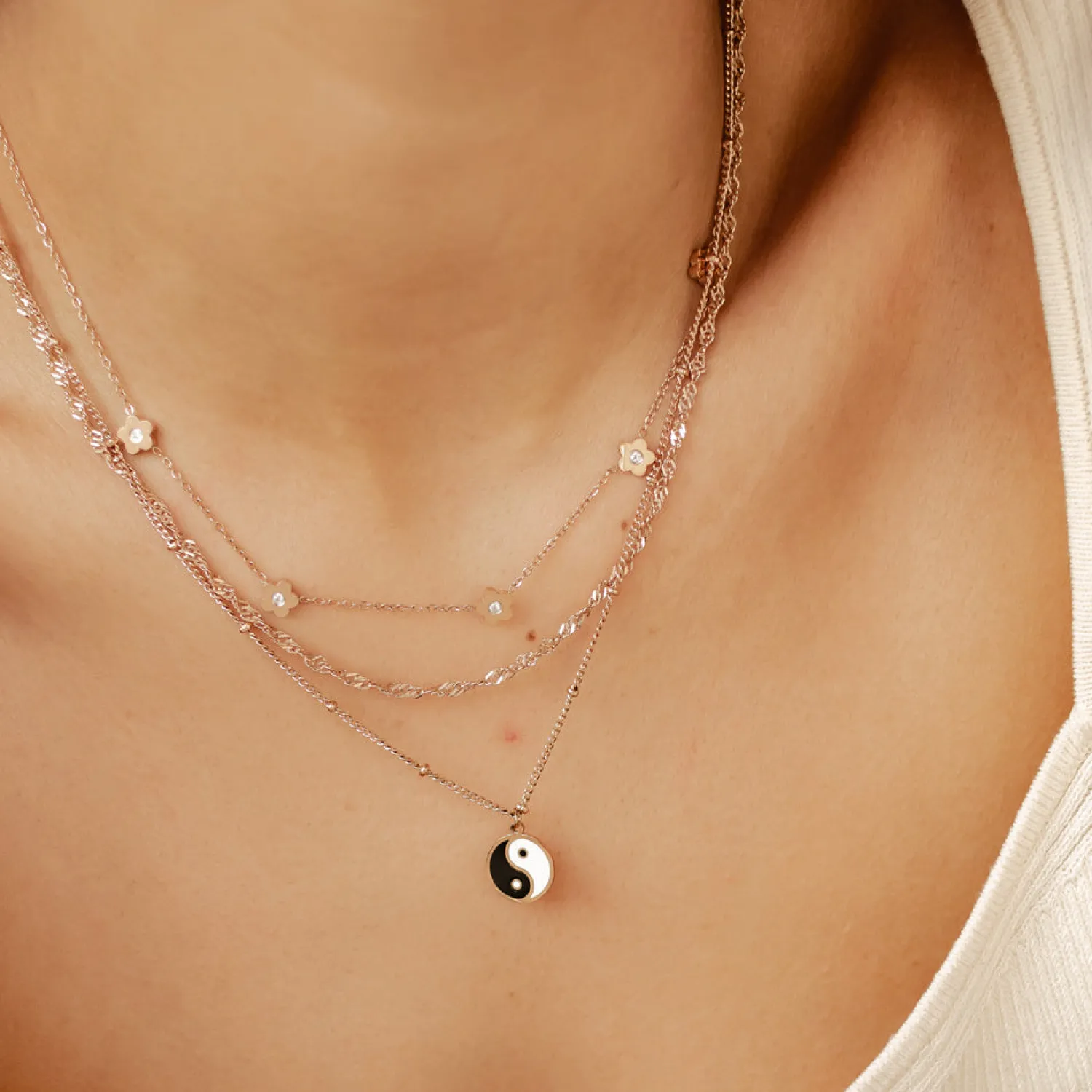 Necklace Sets | Hey Happiness Achtsamkeit Layering Halskette Set