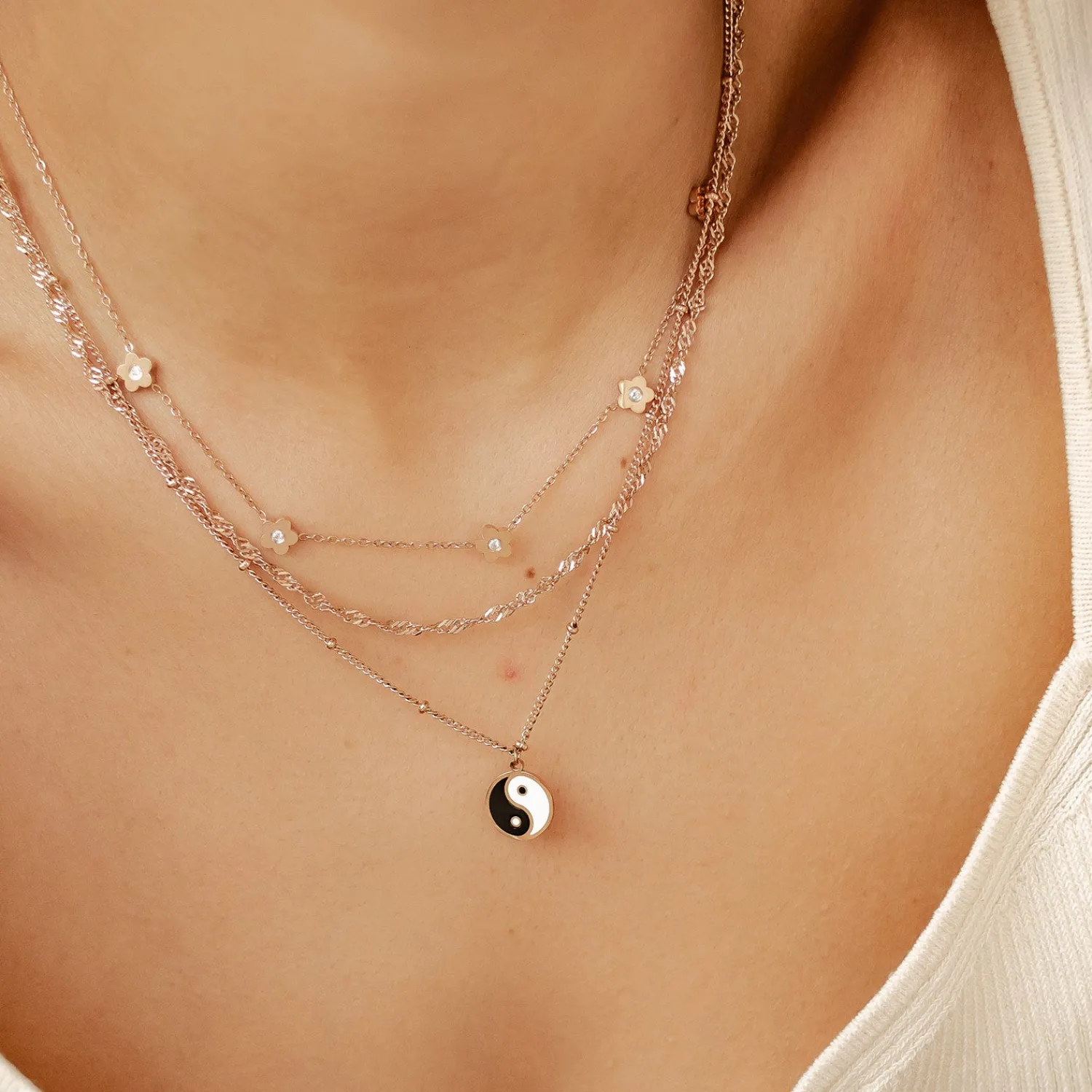 Necklace Sets | Hey Happiness Achtsamkeit Layering Halskette Set