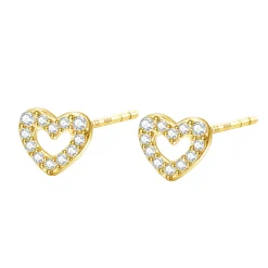 Ohrstecker | Hey Happiness Amore Herz Ohrstecker 14K Gold