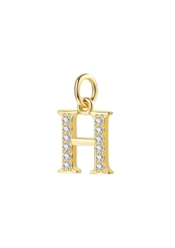 Anhänger | Hey Happiness Anhänger Buchstabe Sterlingsilber in Gold