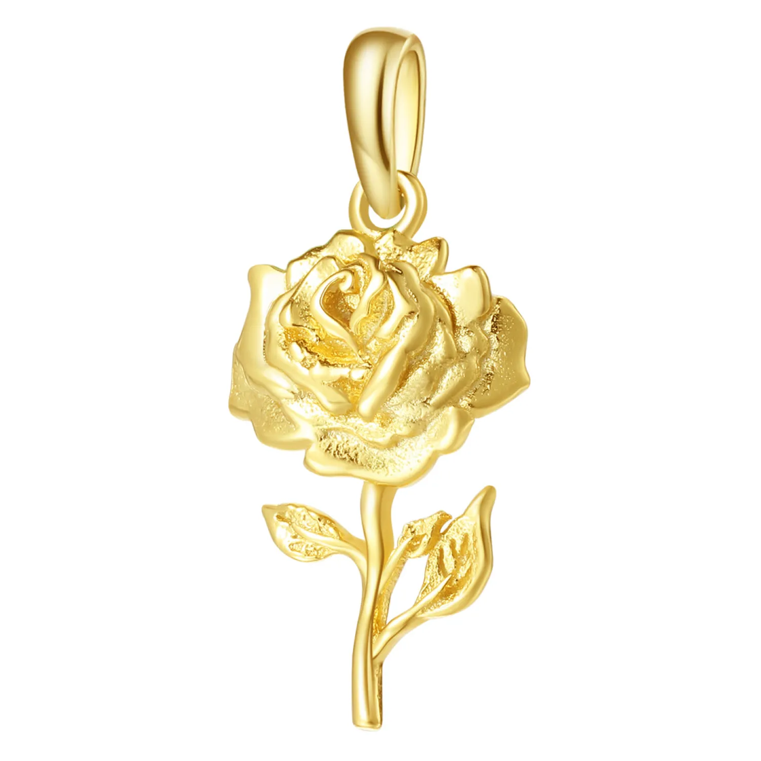 Anhänger | Hey Happiness Anhänger Rose Sterlingsilber in Gold