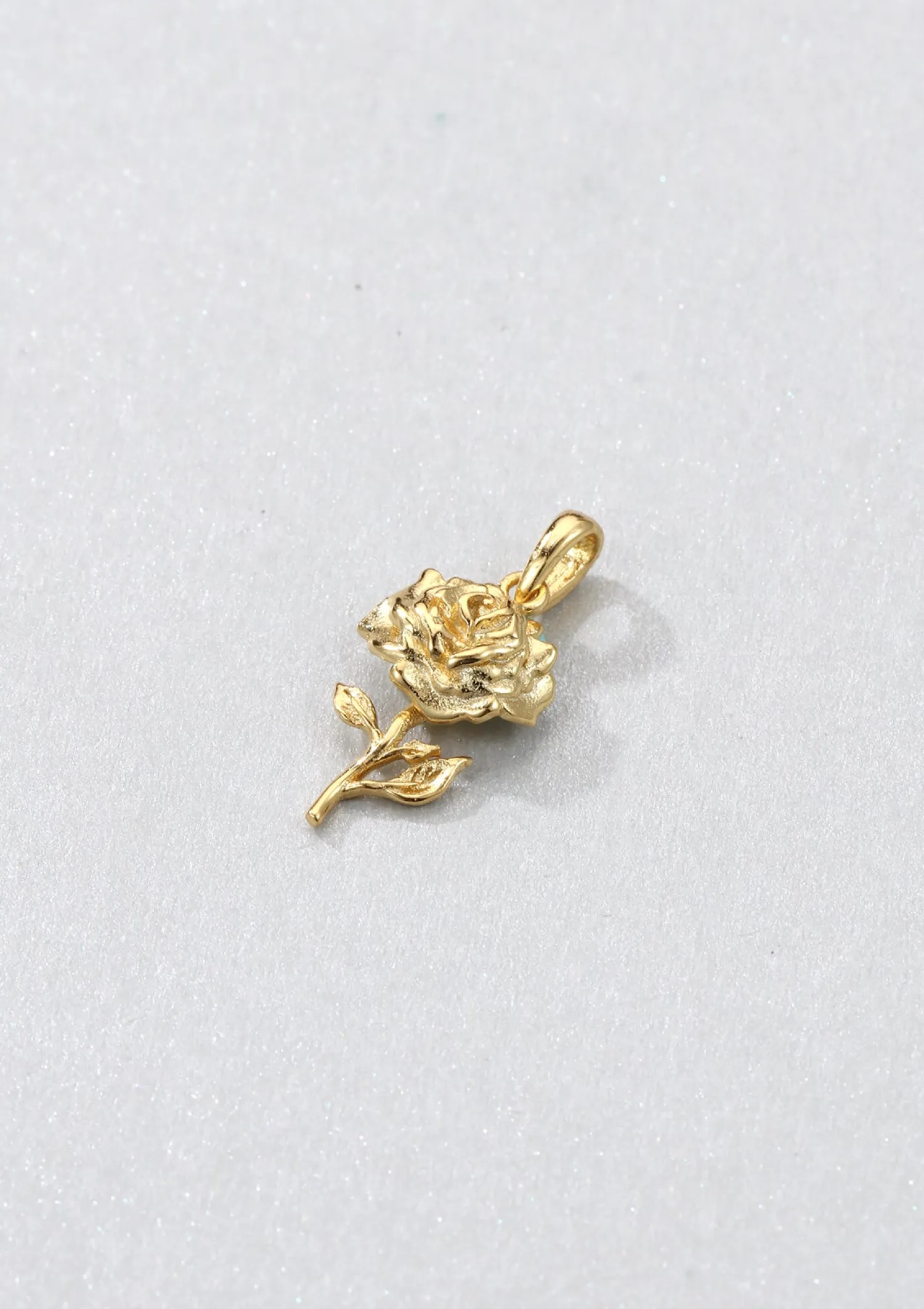Anhänger | Hey Happiness Anhänger Rose Sterlingsilber in Gold