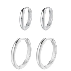 Huggie Ohrringe | Earring Stack Sets | Hey Happiness Anmut Ohrringe Set aus Sterlingsilber in Gold