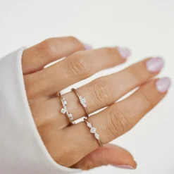 Schlichte Ringe | Hey Happiness Apex Schmaler Ring Sterlingsilber Silver