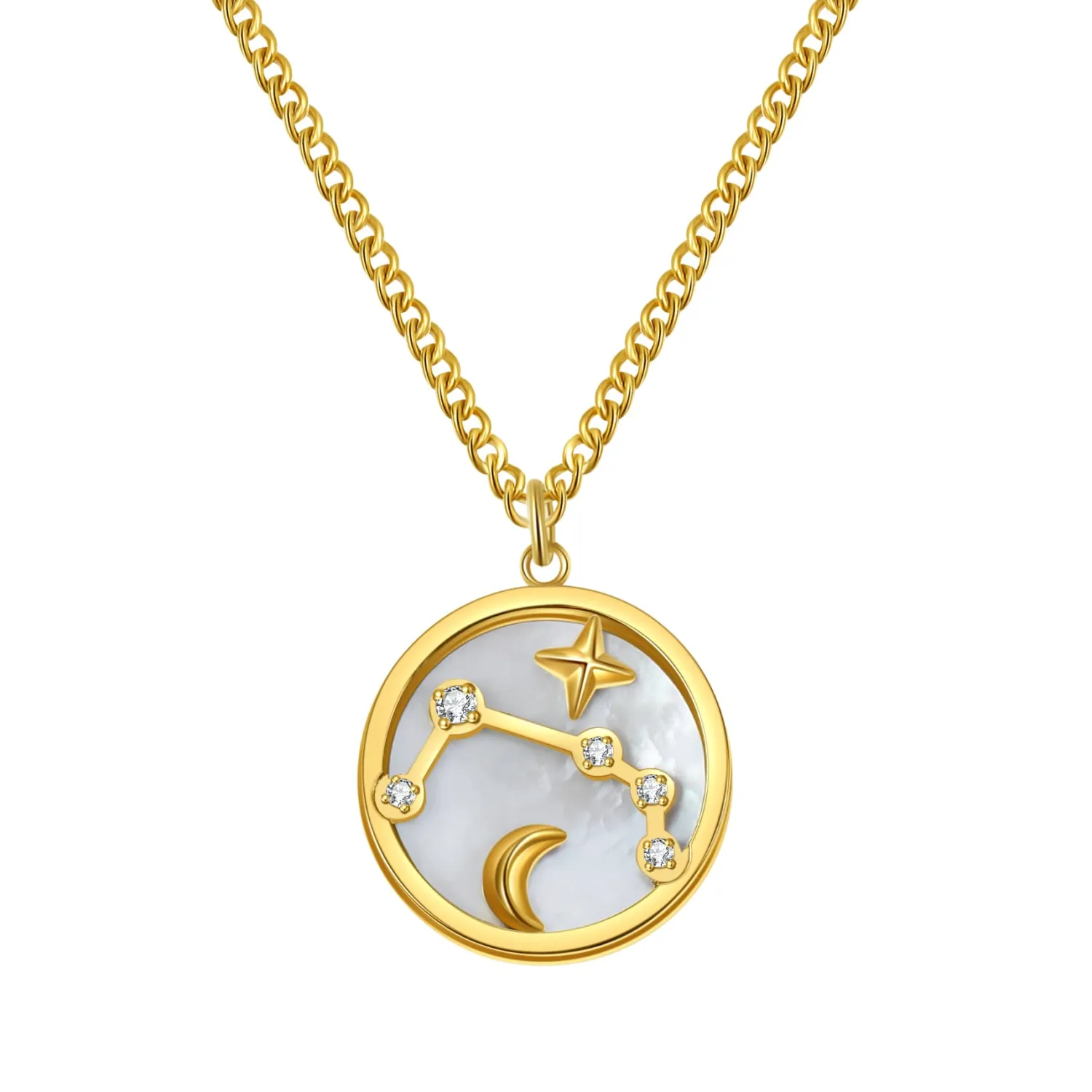 Filigrane Ketten | Hey Happiness Aries Star Constellation Pendant Necklace