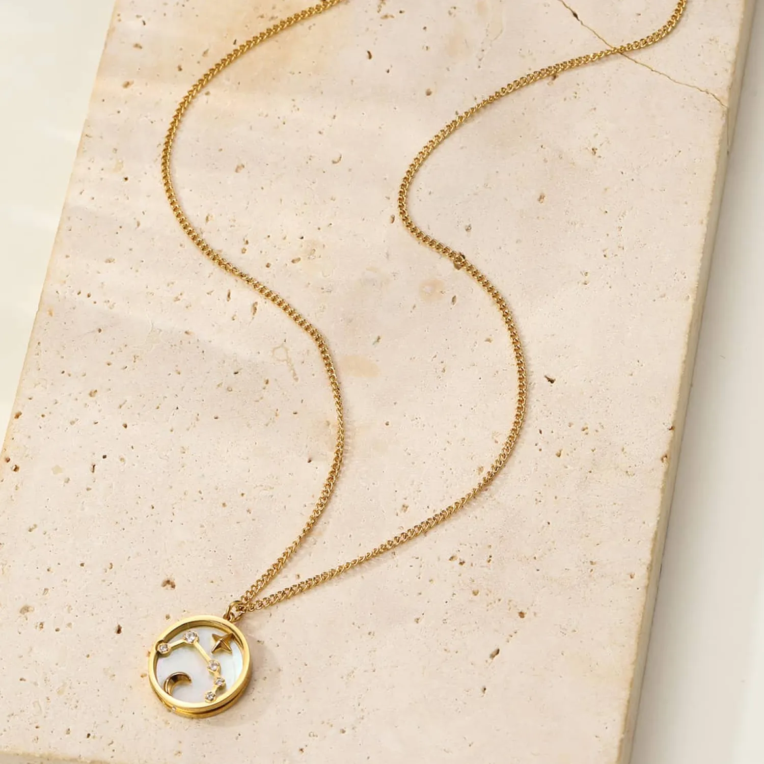 Filigrane Ketten | Hey Happiness Aries Star Constellation Pendant Necklace