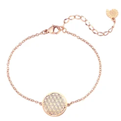 Charm Armbänder | Hey Happiness Armband Blume des Lebens Rosegold Rose Gold
