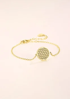 Charm Armbänder | Hey Happiness Armband Blume des Lebens Gold