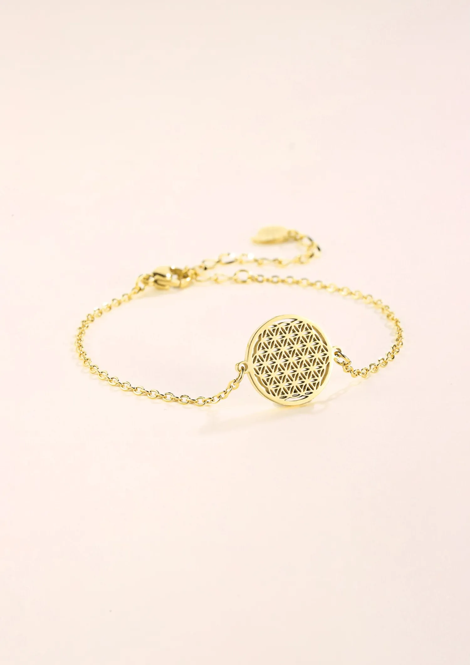 Charm Armbänder | Hey Happiness Armband Blume des Lebens Gold