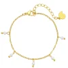 Charm Armbänder | Hey Happiness Armband mit Perlen Cinque Gold