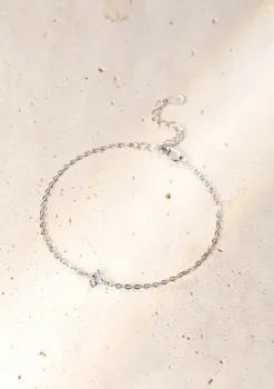Charm Armbänder | Hey Happiness Armband mit Gänseblümchen Anhänger aus Sterlingsilber Silver