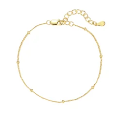 Ketten Armbänder | Hey Happiness Armband mit Kugeln Sterlingsilber in Gold