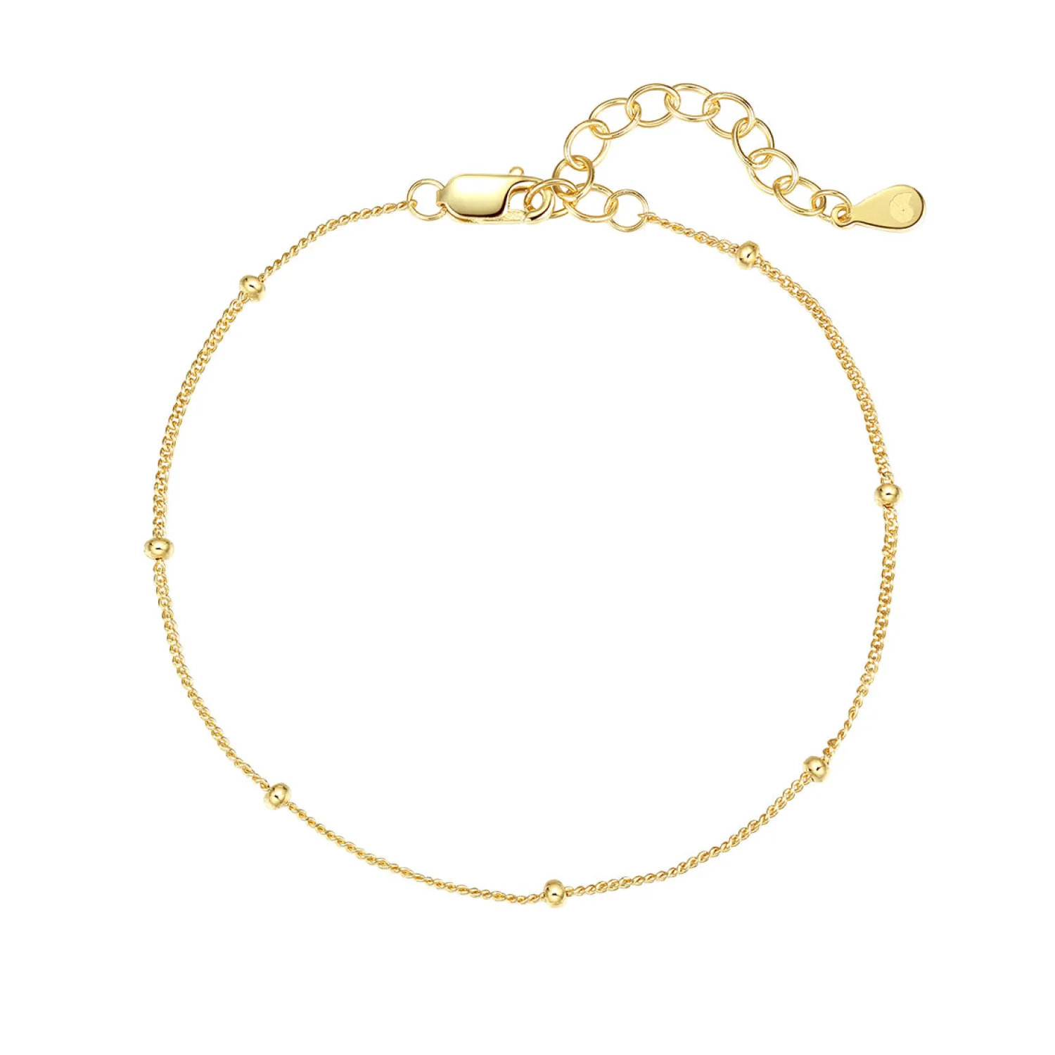 Ketten Armbänder | Hey Happiness Armband mit Kugeln Sterlingsilber in Gold