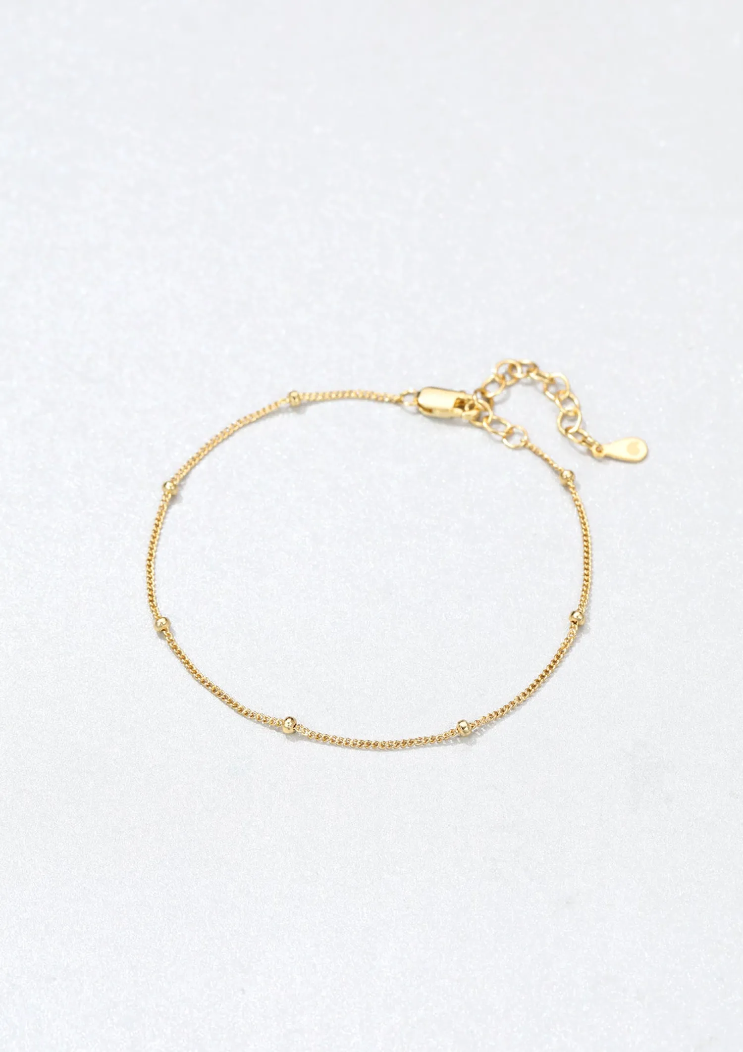 Ketten Armbänder | Hey Happiness Armband mit Kugeln Sterlingsilber in Gold