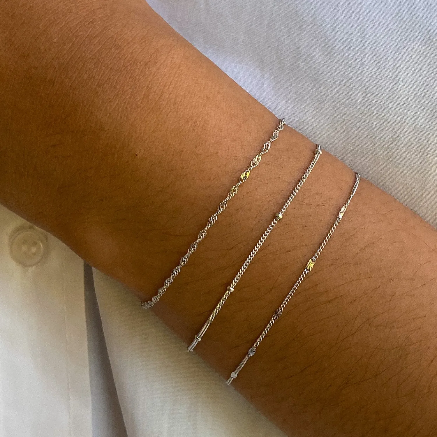 Ketten Armbänder | Hey Happiness Armband mit Kugeln Sterlingsilber Silver