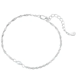 Charm Armbänder | Hey Happiness Armband mit Perle Sterlingsilber Silver