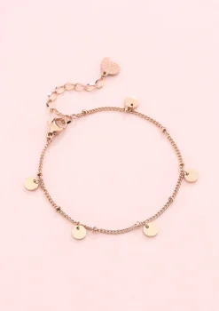 Charm Armbänder | Hey Happiness Armkette Kreis Rosegold Rose Gold