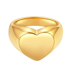 Auffällige Ringe | Hey Happiness Auffälliger Herz Ring Gold