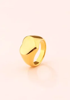 Auffällige Ringe | Hey Happiness Auffälliger Herz Ring Gold