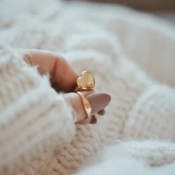 Auffällige Ringe | Hey Happiness Auffälliger Herz Ring Gold