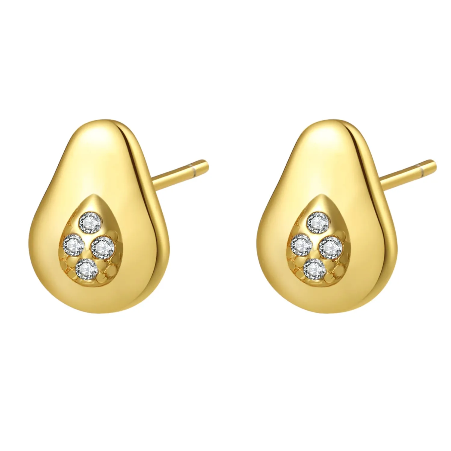 Ohrstecker | Hey Happiness Avocado Ohrstecker Sterlingsilber