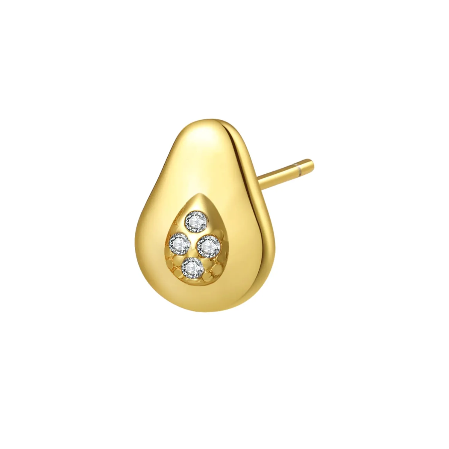 Ohrstecker | Hey Happiness Avocado Ohrstecker Sterlingsilber