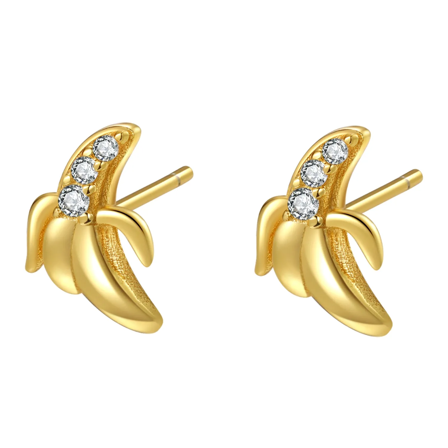 Ohrstecker | Hey Happiness Banane Ohrstecker Sterlingsilber