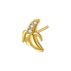 Ohrstecker | Hey Happiness Banane Ohrstecker Sterlingsilber