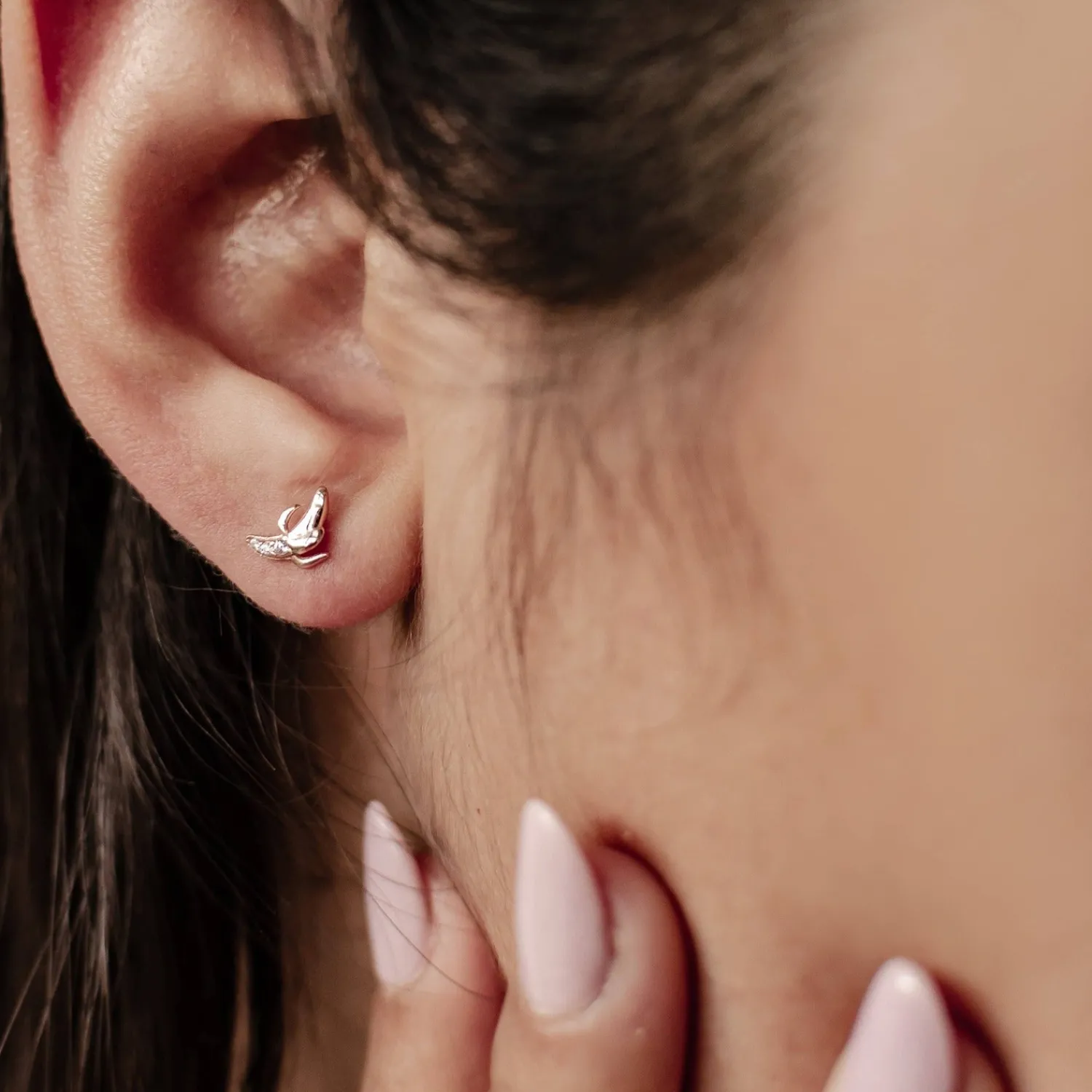 Ohrstecker | Hey Happiness Banane Ohrstecker Sterlingsilber
