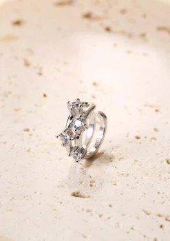 Ear Cuffs | Ohrstecker | Hey Happiness Band Ear Cuff Ohrring mit Zirkoniasteinen Sterlingsilber Silver