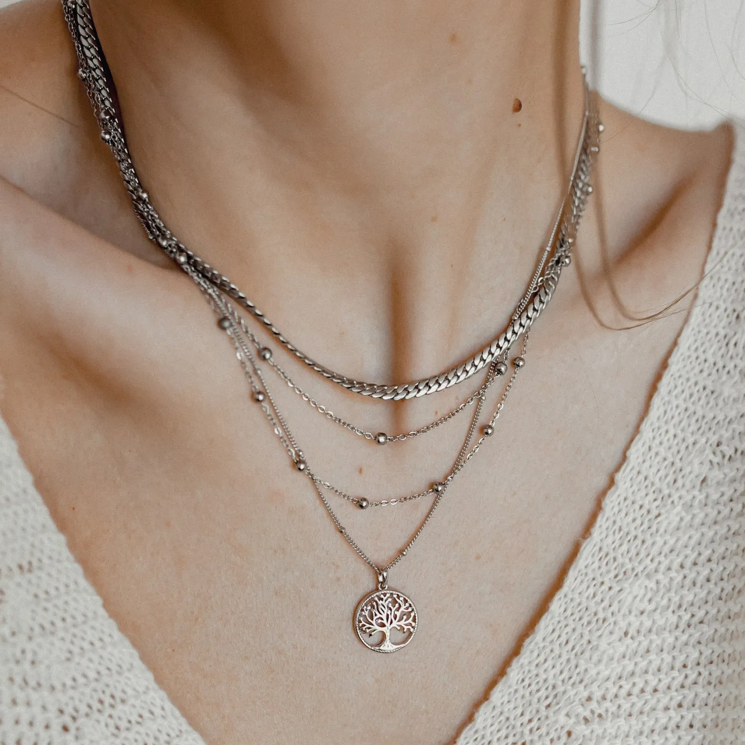 Anhänger | Hey Happiness Baum des Lebens Anhänger Sterlingsilber Silver