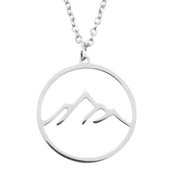 Filigrane Ketten | Hey Happiness Berg Kette in Silberfarbe Silver