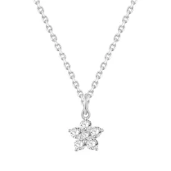 Filigrane Ketten | Hey Happiness Blüte Anhänger Kette aus 14K Gold
