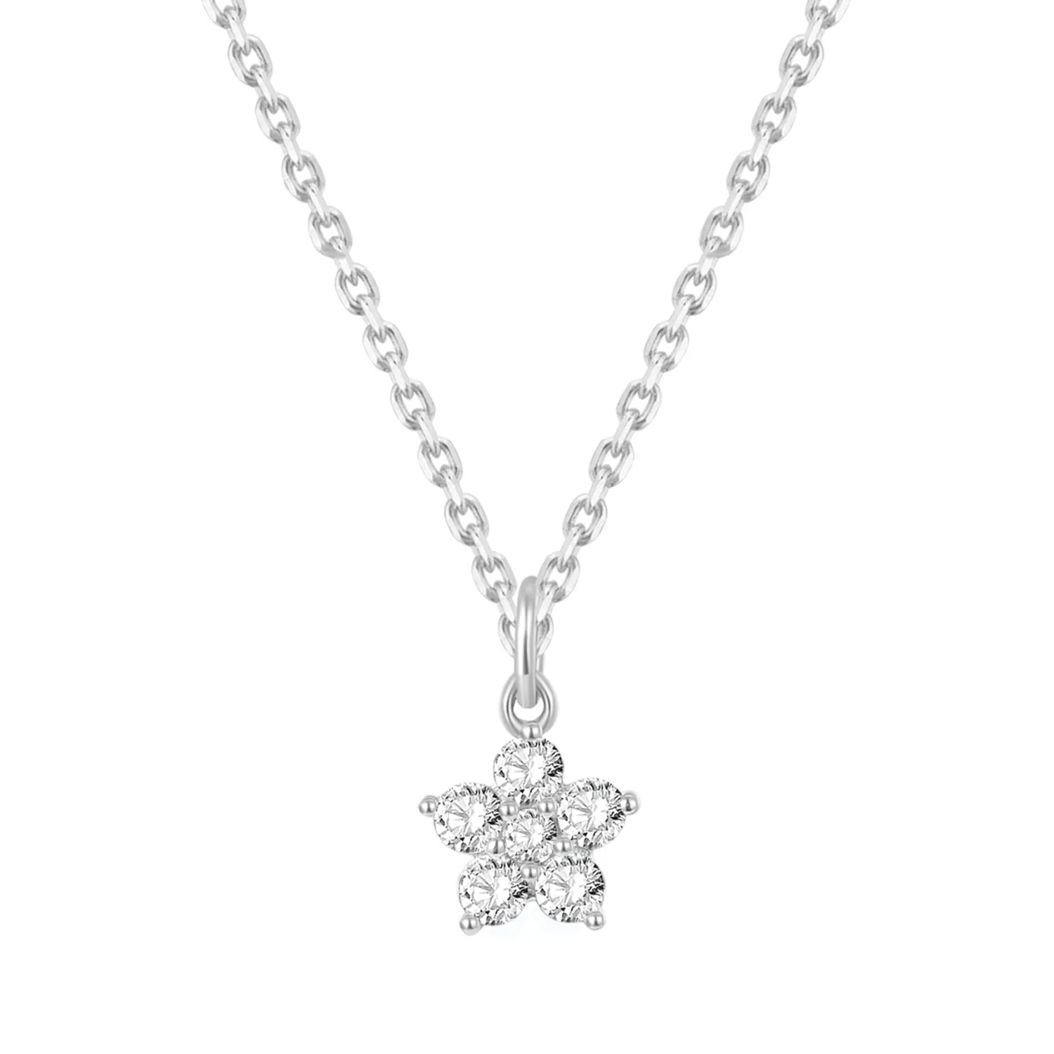 Filigrane Ketten | Hey Happiness Blüte Anhänger Kette aus 14K Gold
