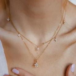 Necklace Sets | Hey Happiness Blütenblatt Ketten Set Sterlingsilber