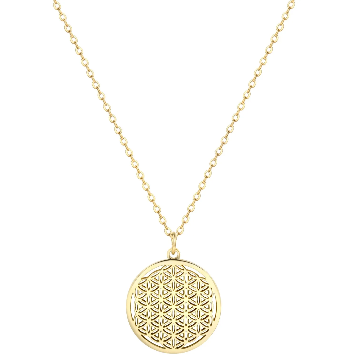 Filigrane Ketten | Hey Happiness Blume des Lebens Kette Gold