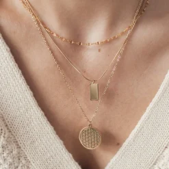 Filigrane Ketten | Hey Happiness Blume des Lebens Kette Gold