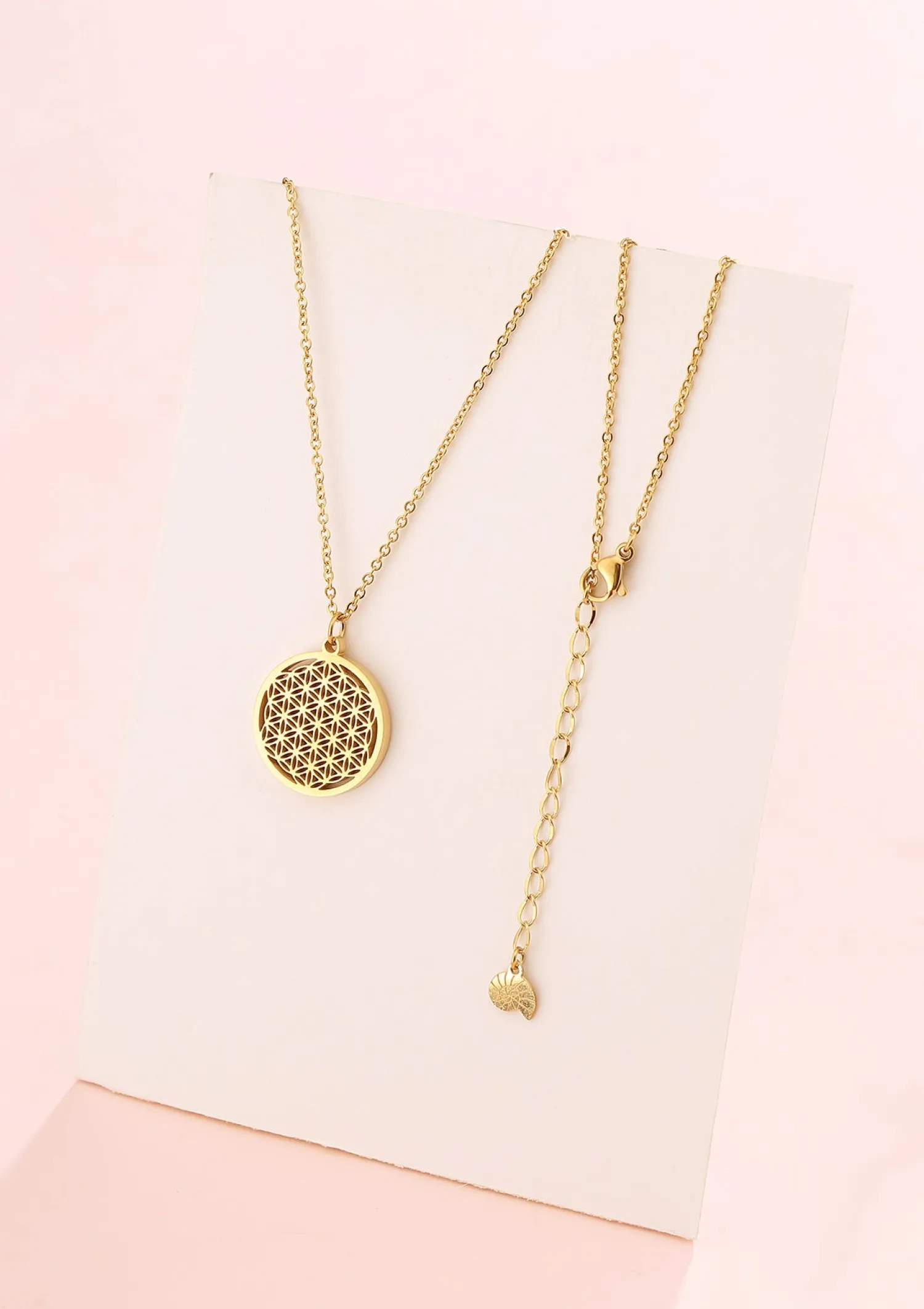 Filigrane Ketten | Hey Happiness Blume des Lebens Kette Gold