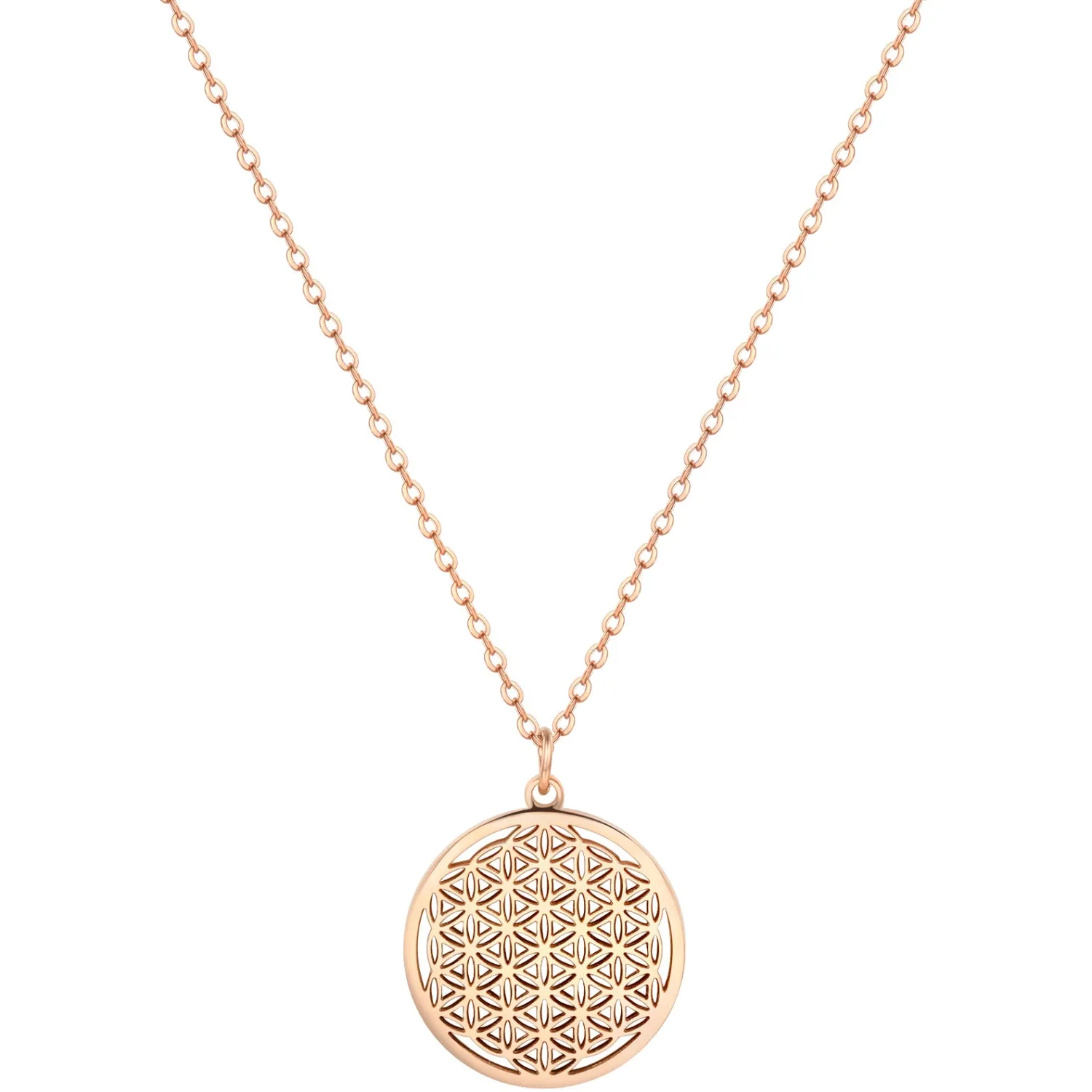Filigrane Ketten | Hey Happiness Blume des Lebens Kette Rosegold Rose Gold