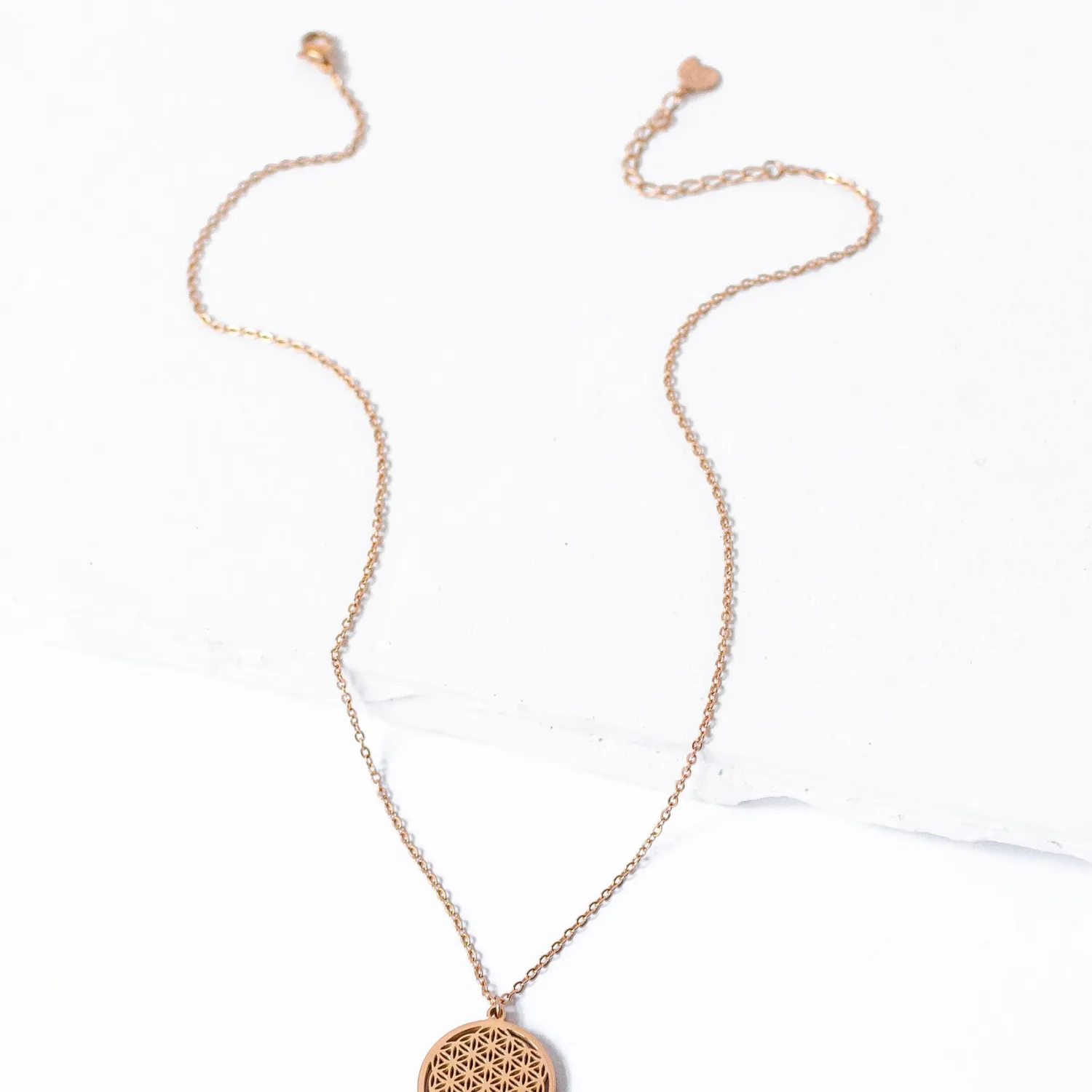 Filigrane Ketten | Hey Happiness Blume des Lebens Kette Rosegold Rose Gold