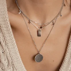 Filigrane Ketten | Hey Happiness Blume des Lebens Kette Silber Silver