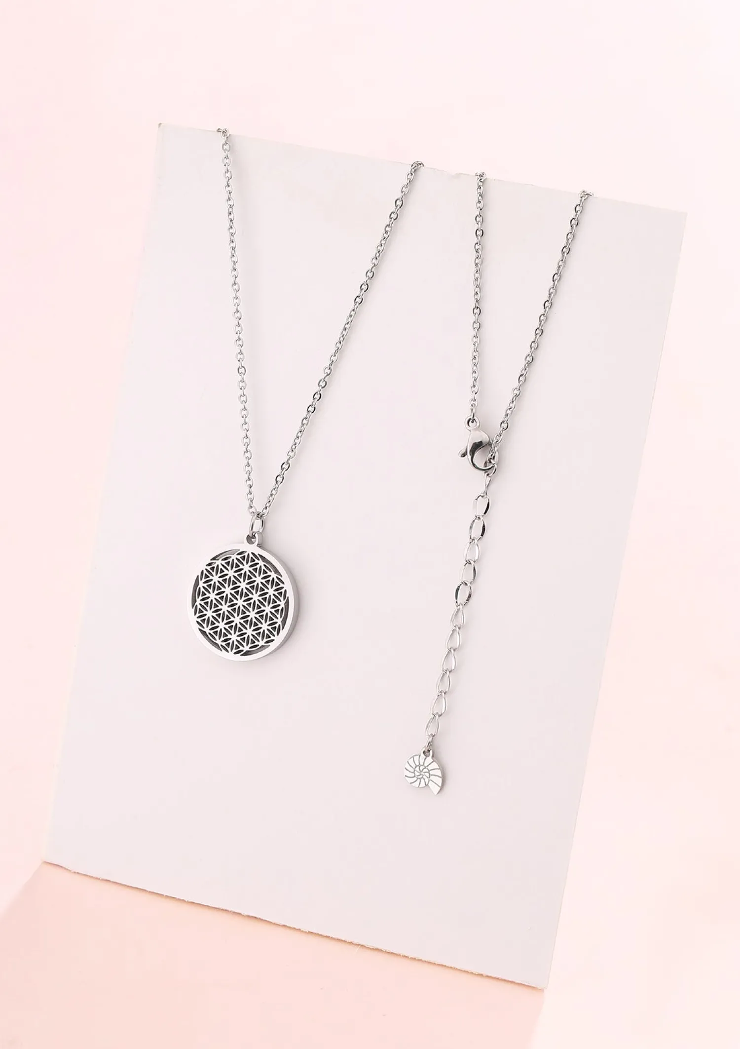 Filigrane Ketten | Hey Happiness Blume des Lebens Kette Silber Silver