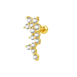 Piercings | Ohrstecker | Hey Happiness Blume Ohrpiercing Sterlingsilber