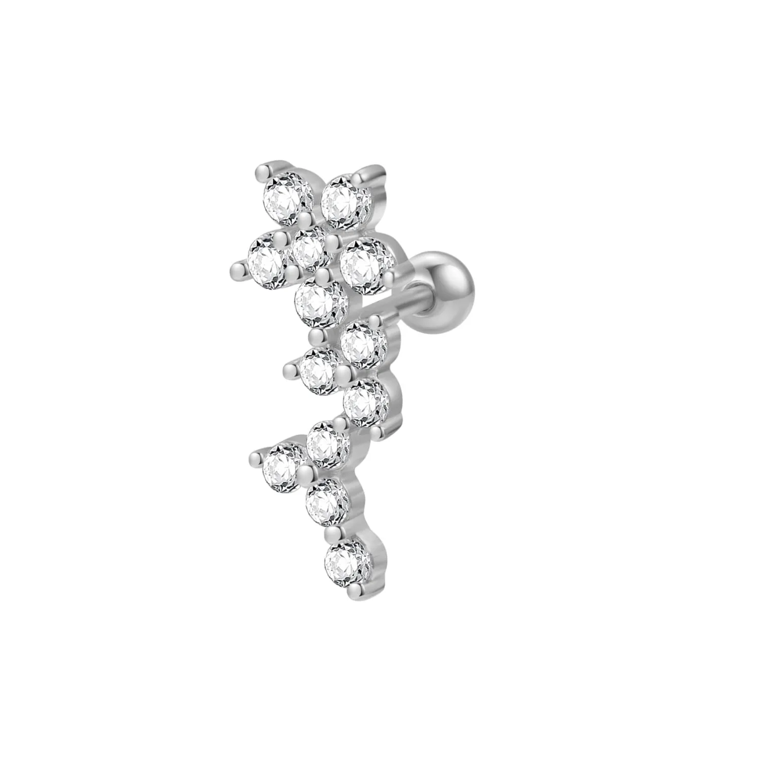 Piercings | Ohrstecker | Hey Happiness Blume Ohrpiercing Sterlingsilber