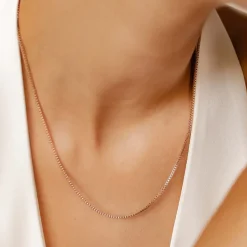 Filigrane Ketten | Hey Happiness Box Link Kette Gliederkette in Rosegold Rose Gold