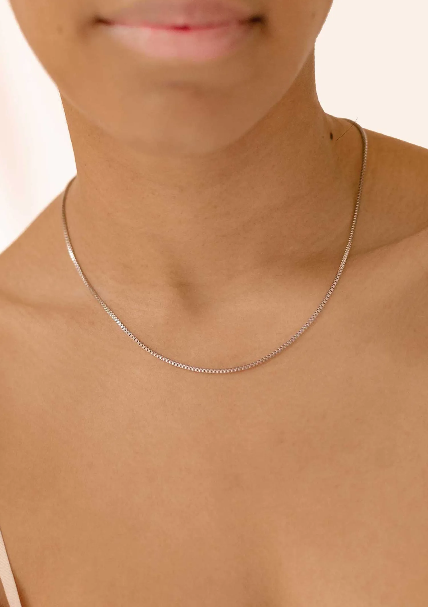 Filigrane Ketten | Hey Happiness Box Link Kette Gliederkette in Silber Silver
