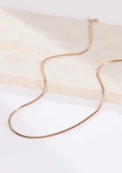 Filigrane Ketten | Hey Happiness Box Link Kette Gliederkette in Rosegold Rose Gold