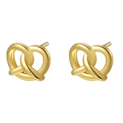 Ohrstecker | Hey Happiness Brezel Ohrstecker Sterlingsilber