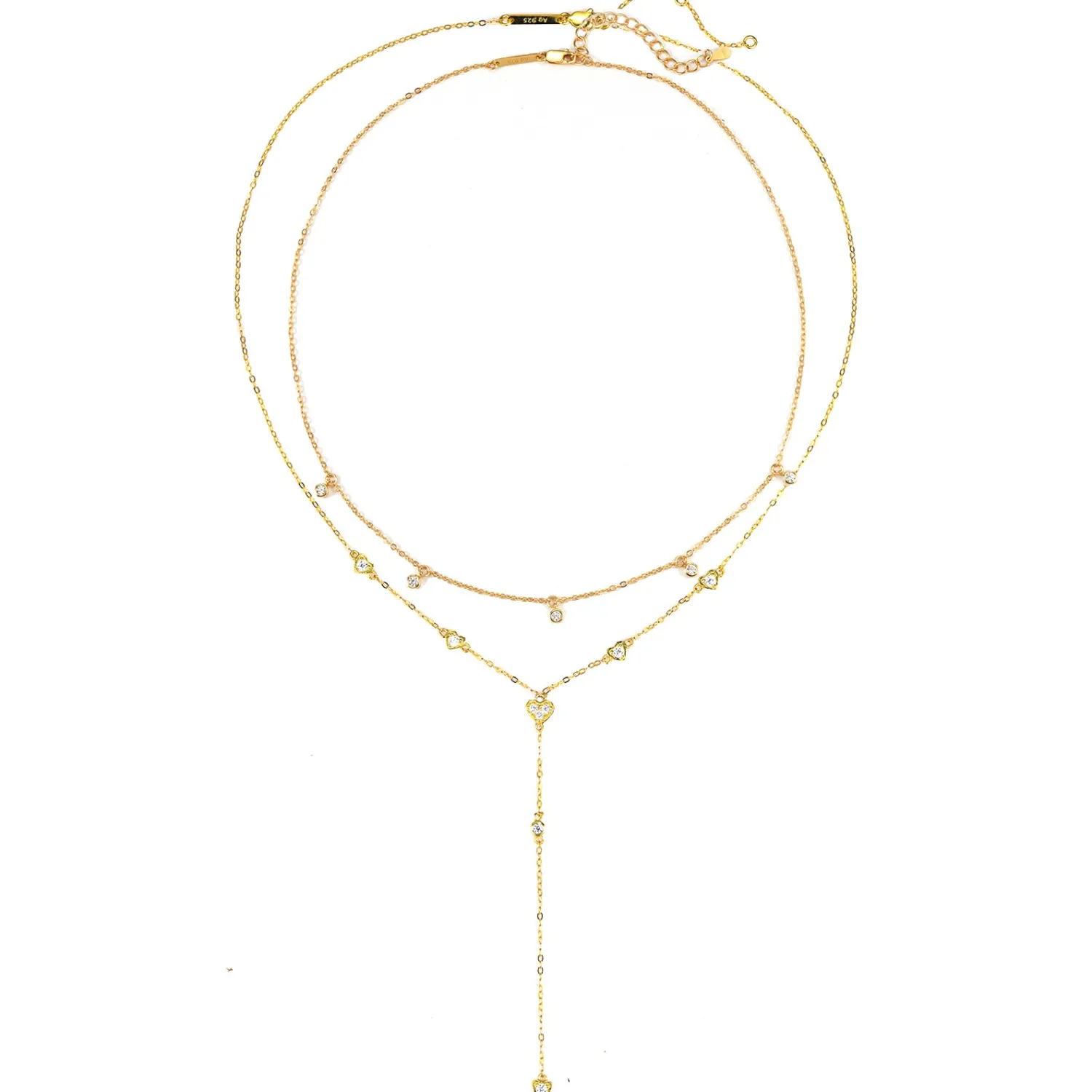 Necklace Sets | Lariat Necklaces | Hey Happiness Cherish Halskette Set Sterling Silber